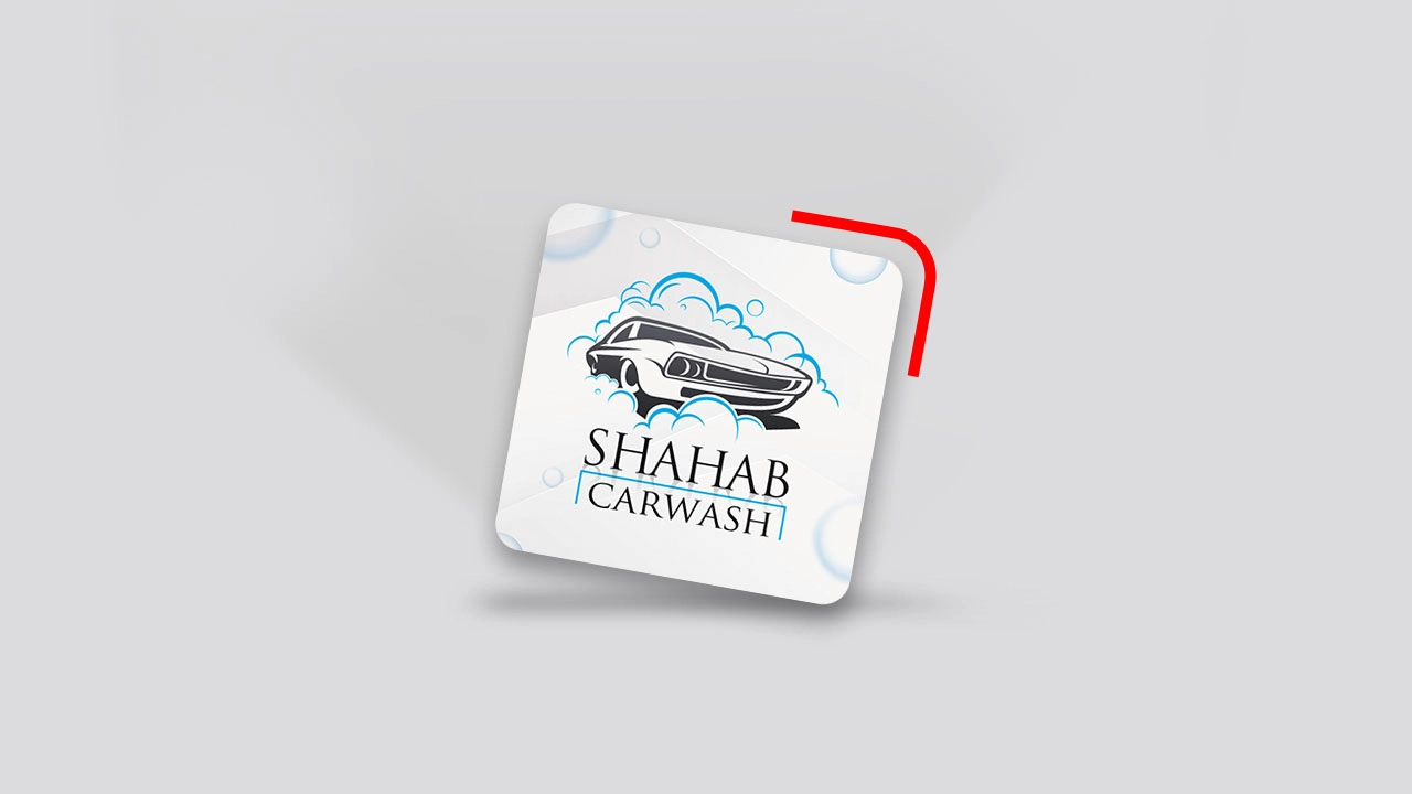 کارت ویزیت مربع لمینت برجسته